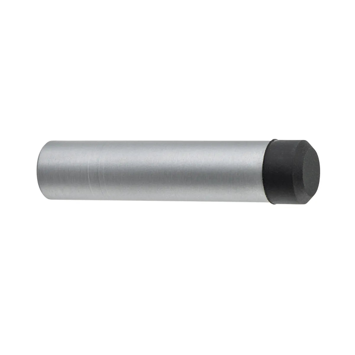 Pencil Door Stop in Brushed Chrome - angled product view