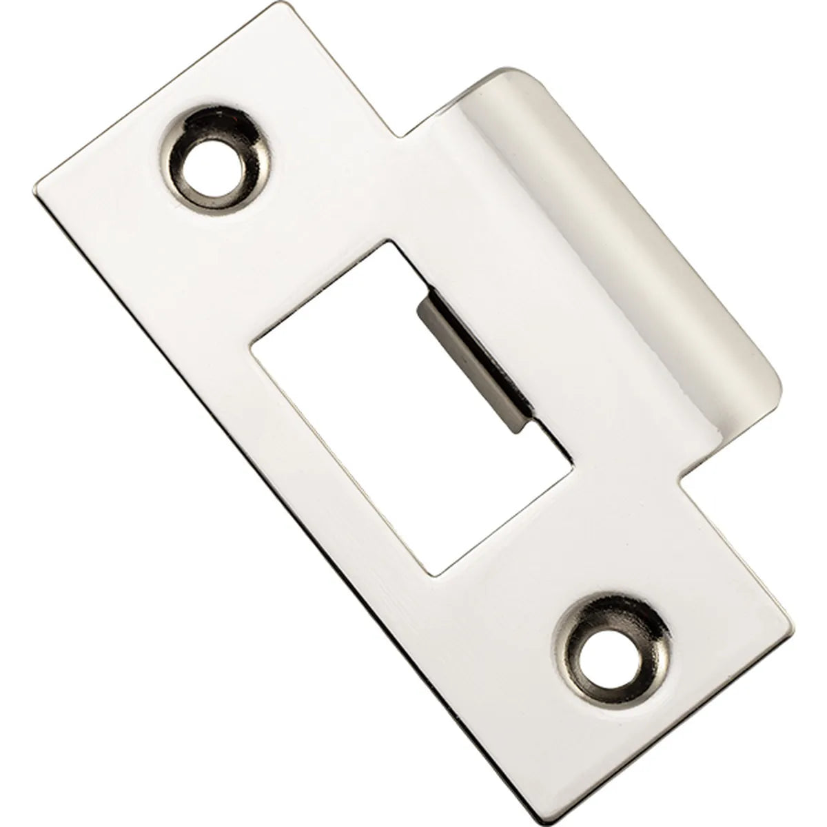 Metal Door Tube Latch Striker in Brushed Chrome - full product view