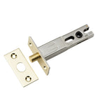 Privacy Bolt - Round - 70mm Backset in Polished Brass - rear mounting detail