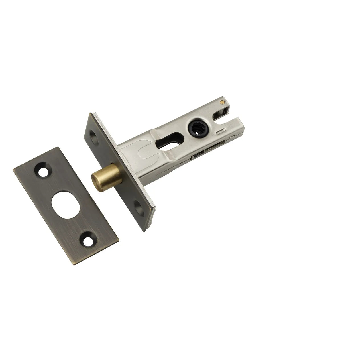 Privacy Bolt - Round - 45mm Backset in Signature Brass - angled product view