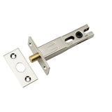 Privacy Bolt - Round - 70mm Backset in Polished Nickel - full product view