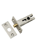 Privacy Bolt - Round - 45mm Backset in Satin Nickel - front view