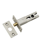 Privacy Bolt - Round - 60mm Backset in Satin Nickel - front view