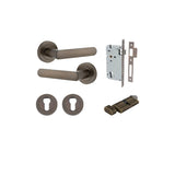 Osaka Lever - Round Rose Entrance Kit with Separate High Security Lock - entrance set configuration (12 of 12)