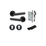 Osaka Lever - Round Rose Entrance Kit with Separate High Security Lock - entrance set configuration (9 of 12)