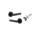 Osaka Lever - Round Rose (Inbuilt Privacy) in Brushed Brass - privacy set configuration (3 of 6)