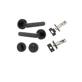 Osaka Lever - Round Rose Privacy Kit with Separate Privacy Turn