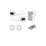 Osaka Lever - Round Rose Entrance Kit with Separate High Security Lock - entrance set configuration (4 of 12)