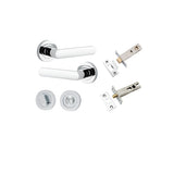 Osaka Lever - Round Rose Privacy Kit with Separate Privacy Turn