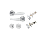 Osaka Lever - Round Rose Privacy Kit with Separate Privacy Turn
