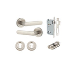 Osaka Lever - Round Rose Entrance Kit with Separate High Security Lock - entrance set configuration (5 of 12)
