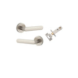Osaka Lever - Round Rose Passage Kit in Brushed Brass - alternative product view