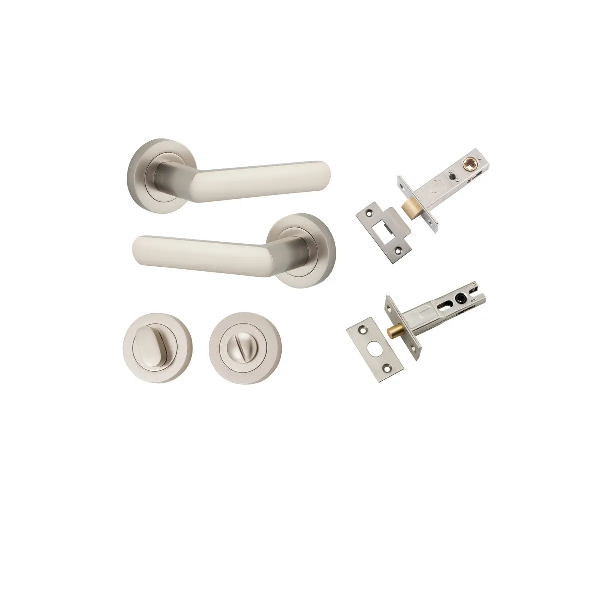Osaka Lever - Round Rose Privacy Kit with Separate Privacy Turn