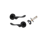 Stirling Lever - Round Rose Passage Kit in Matt Black - side profile view