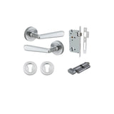 Copenhagen Lever - Round Rose Entrance Kit with Separate High Security Lock - entrance set configuration (9 of 14)
