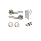 Copenhagen Lever - Round Rose Entrance Kit with Separate High Security Lock - entrance set configuration (6 of 14)