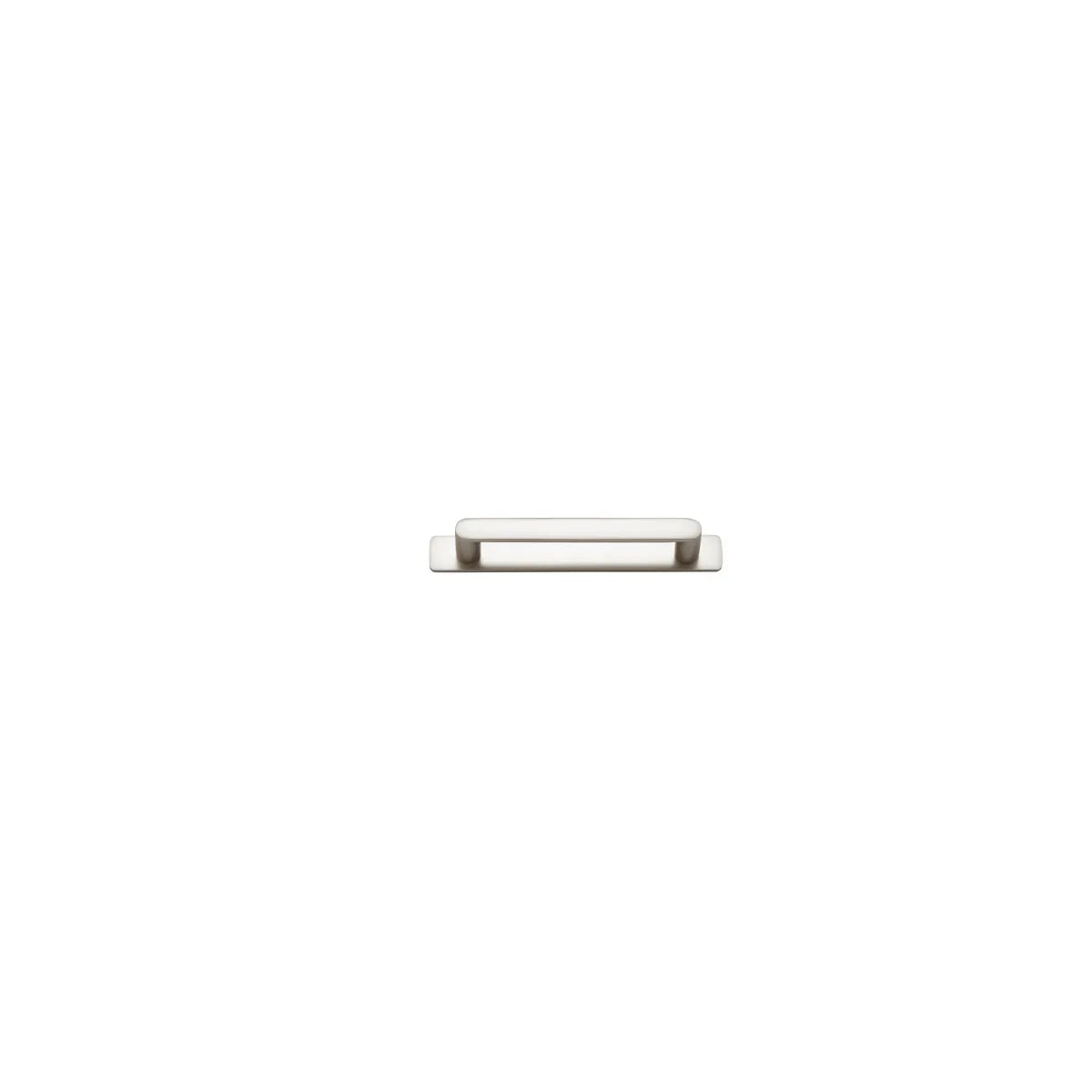 Osaka Cabinet Pull with Backplate - CTC128mm in Brushed Chrome - alternative product view