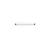 Osaka Cabinet Pull with Backplate - CTC256mm in Polished Chrome - side profile view