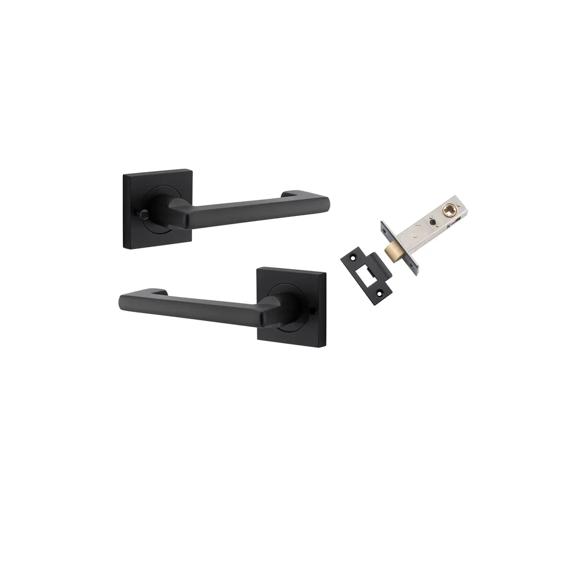 Baltimore Return Lever - Square Rose (Inbuilt Privacy)