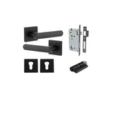 Osaka Lever - Square Rose Entrance Kit with Separate High Security Lock - entrance set configuration (3 of 12)