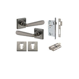 Copenhagen Lever - Square Rose Entrance Kit with Separate High Security Lock - entrance set configuration (3 of 14)