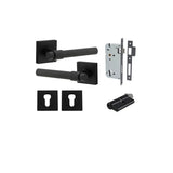 Helsinki Lever - Square Rose Entrance Kit with Separate High Security Lock - entrance set configuration (4 of 14)