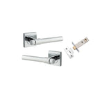 Helsinki Lever - Square Rose Passage Kit in Polished Chrome - alternative product view