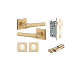 Helsinki Lever - Square Rose Entrance Kit with Separate High Security Lock - entrance set configuration (8 of 14)