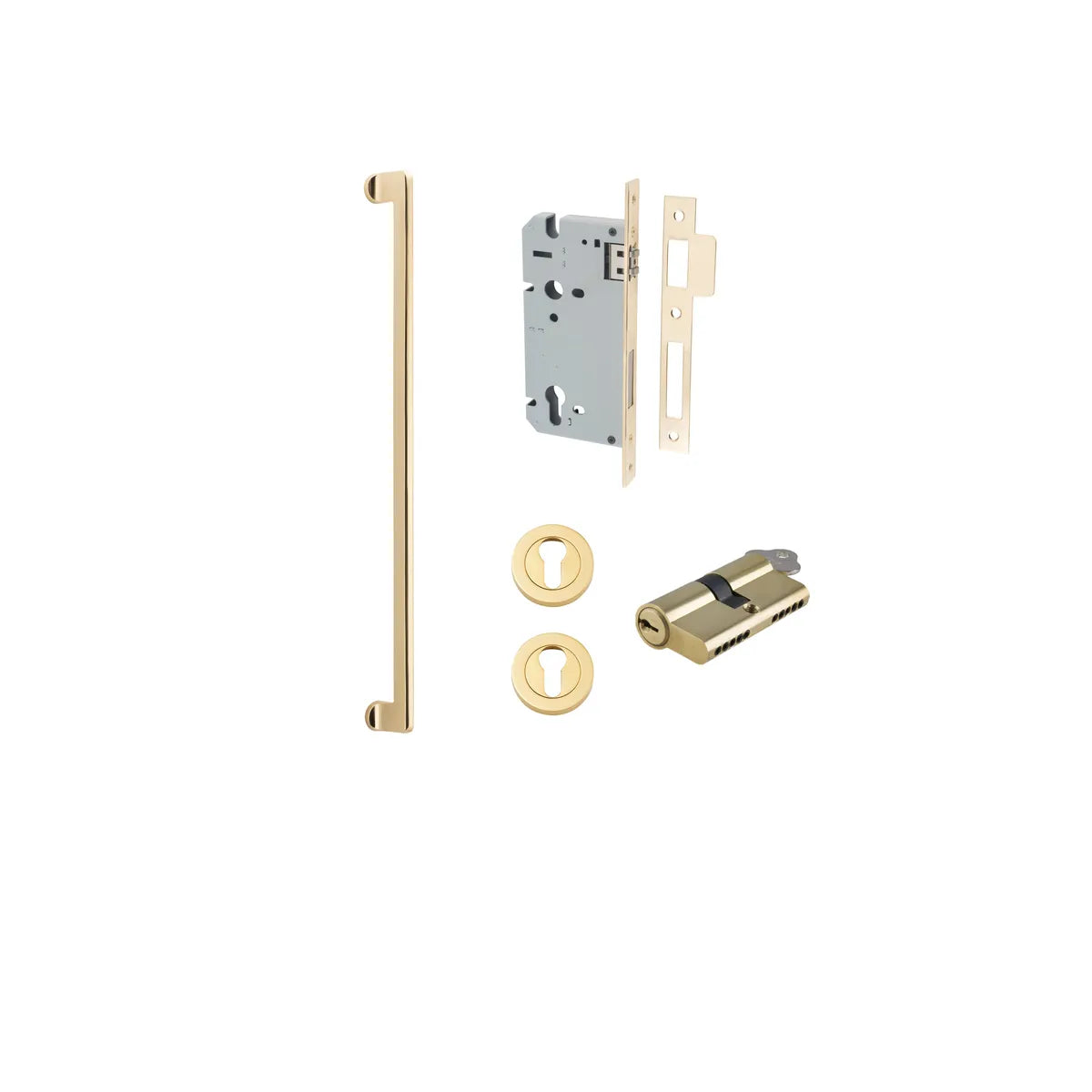 Baltimore Pull Handle - 600mm Entrance Kit with Separate High Security Lock