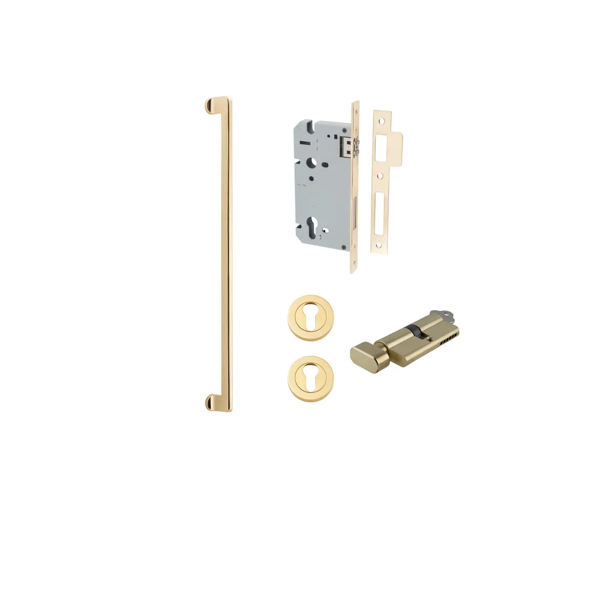 Baltimore Pull Handle - 600mm Entrance Kit with Separate High Security Lock