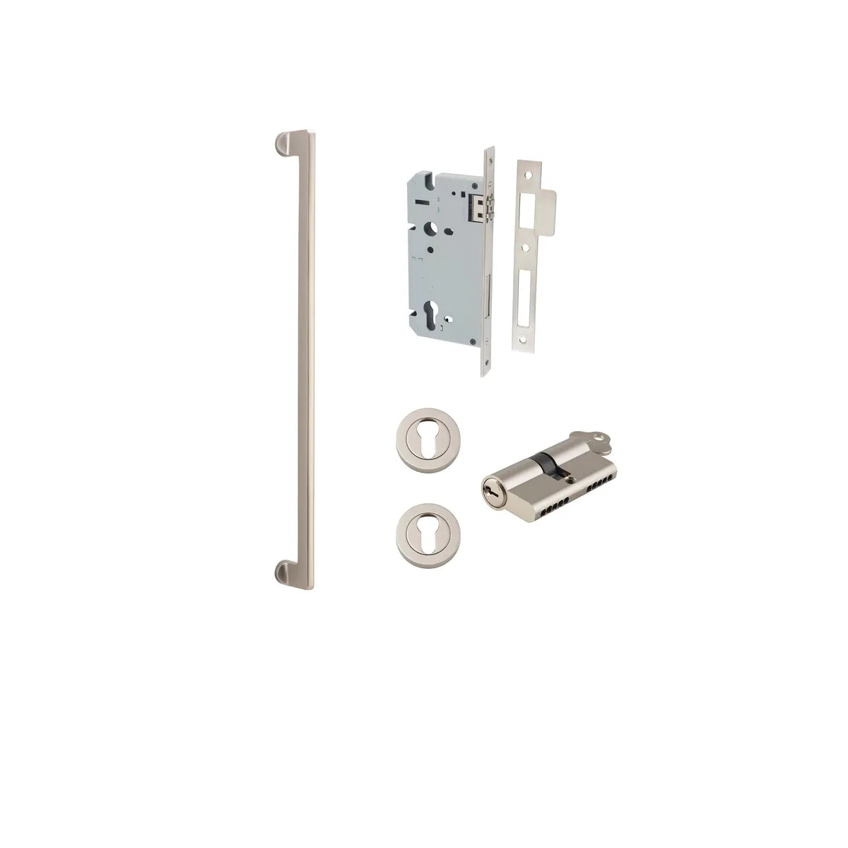Baltimore Pull Handle - 600mm Entrance Kit with Separate High Security Lock