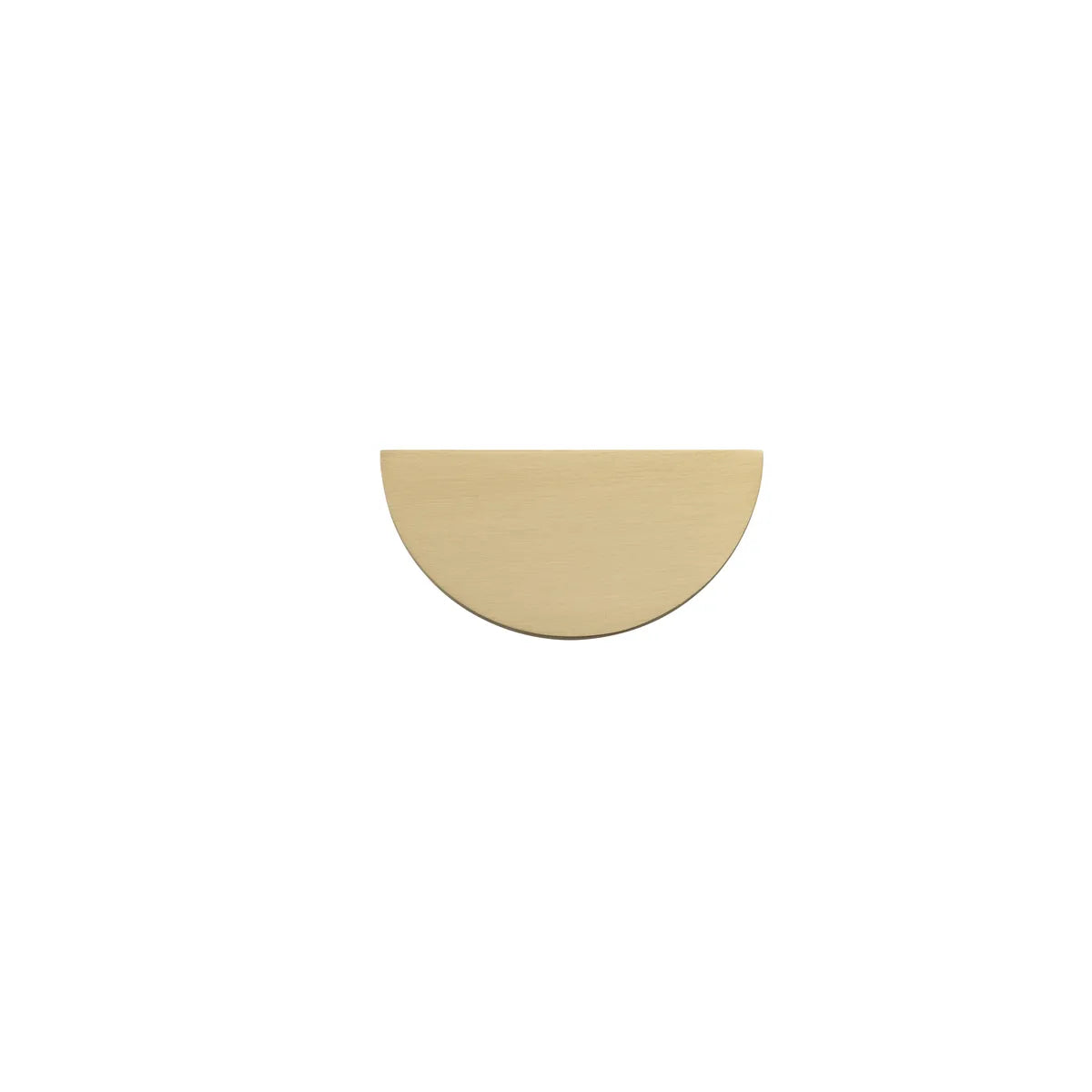 Osaka Drawer Pull in Brushed Brass - front view, cabinet hardware
