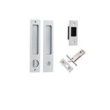 Rectangular Sliding Door Pull Privacy Kit with Privacy Turn