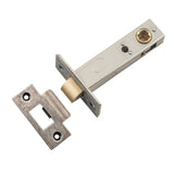 Split Cam Tube Latch - 70mm Backset in Distressed Nickel - side profile view