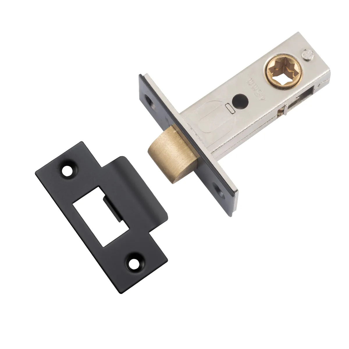 Hard Sprung Split Cam Tube Latch - 45mm Backset