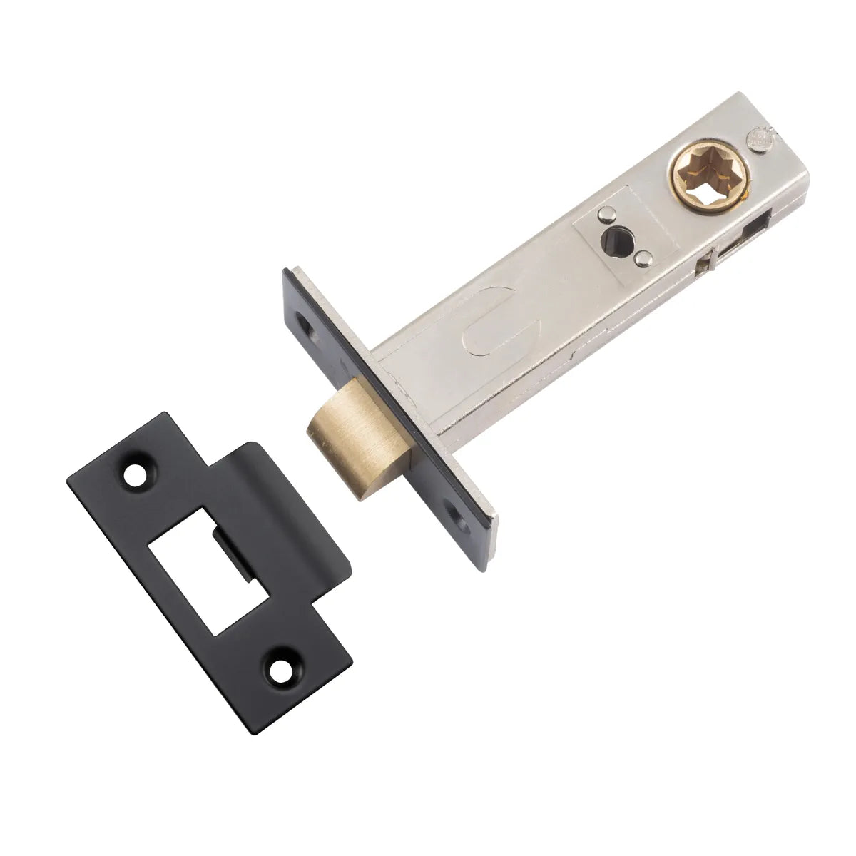 Hard Sprung Split Cam Tube Latch - 70mm Backset