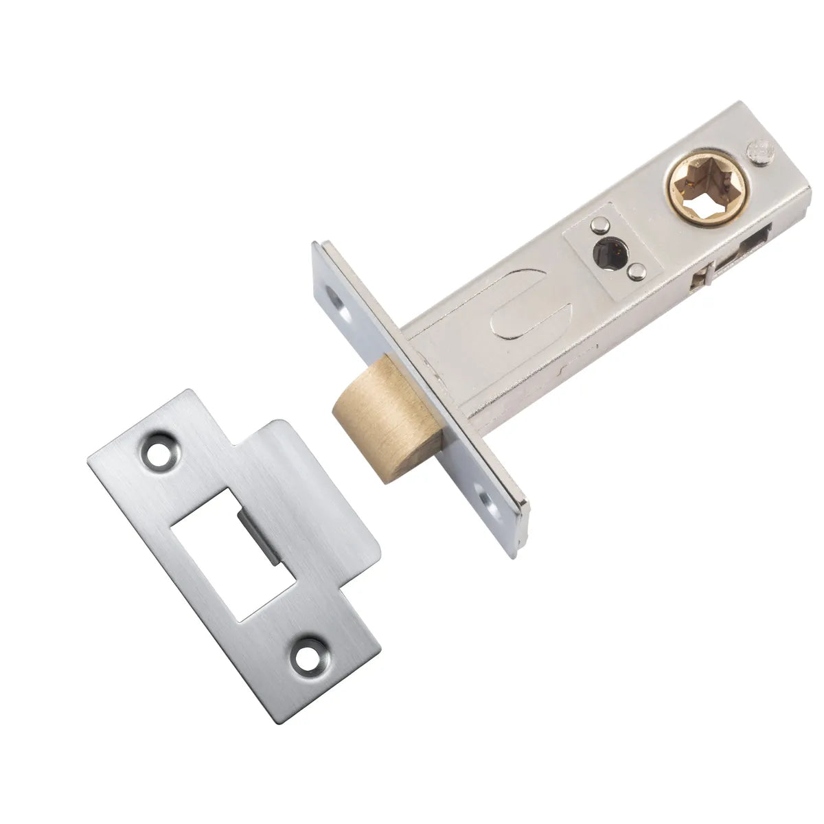 Hard Sprung Split Cam Tube Latch - 60mm Backset