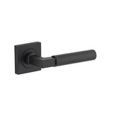 Berlin Lever - Square Rose in Matt Black - close-up detail view