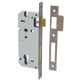 85mm Euro Mortice Locks - 45mm Backset in Signature Brass - angled product view