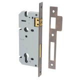 85mm Euro Roller Mortice Lock - 45mm Backset in Signature Brass - angled product view