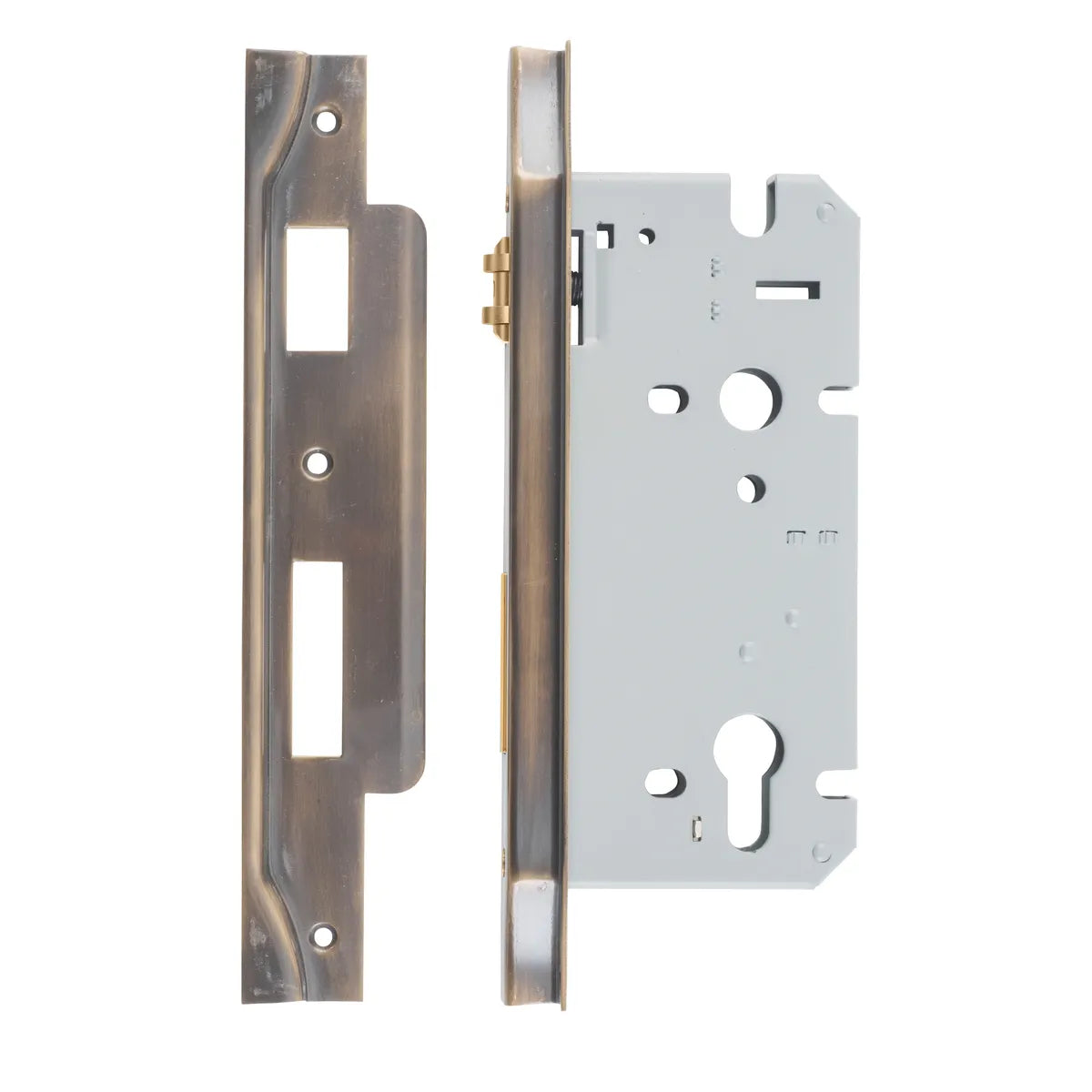 Rebated 85mm Euro Roller Mortice Locks - 60mm Backset