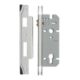 Rebated 85mm Euro Roller Mortice Locks - 45mm Backset