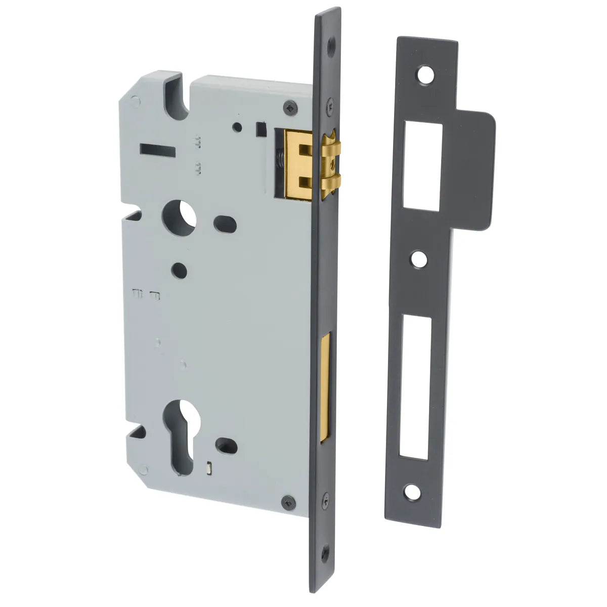 85mm Euro Roller Mortice Lock - 60mm Backset