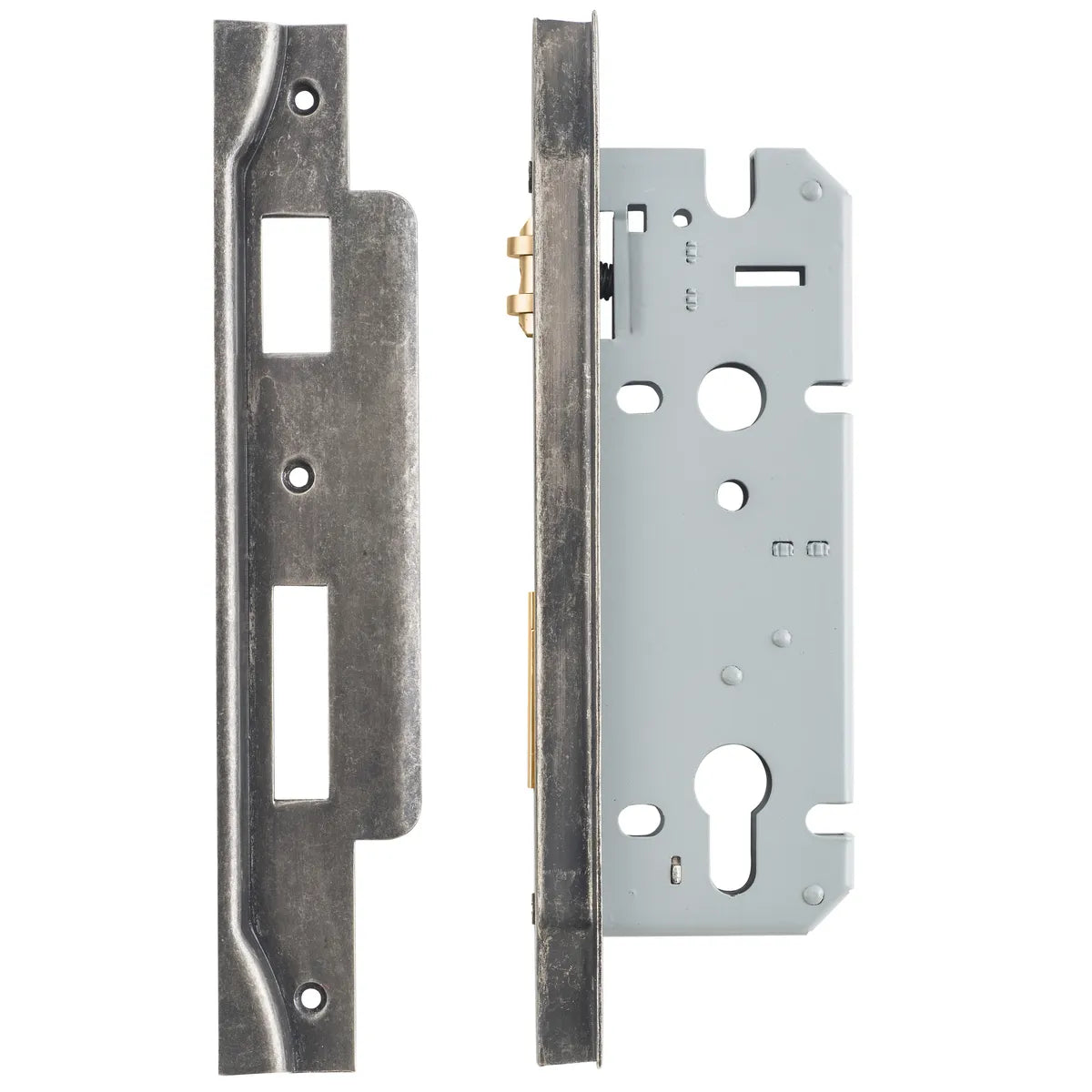 Rebated 85mm Euro Roller Mortice Locks - 45mm Backset