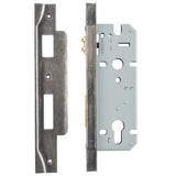Rebated 85mm Euro Roller Mortice Locks - 45mm Backset