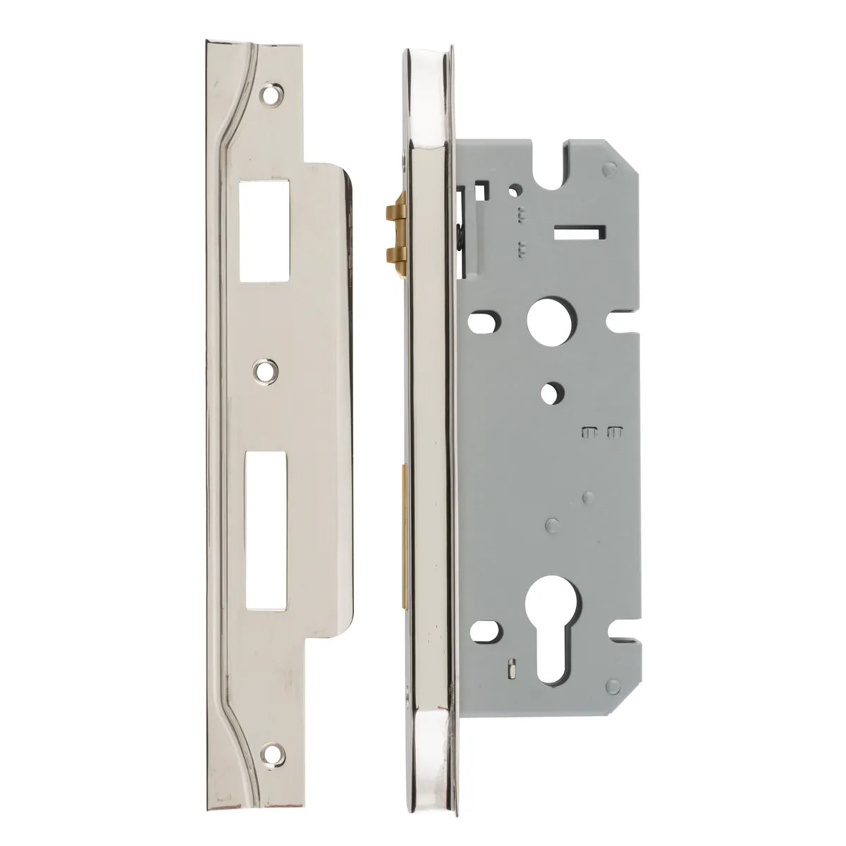 Rebated 85mm Euro Roller Mortice Locks - 45mm Backset