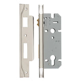 Rebated 85mm Euro Roller Mortice Locks - 45mm Backset