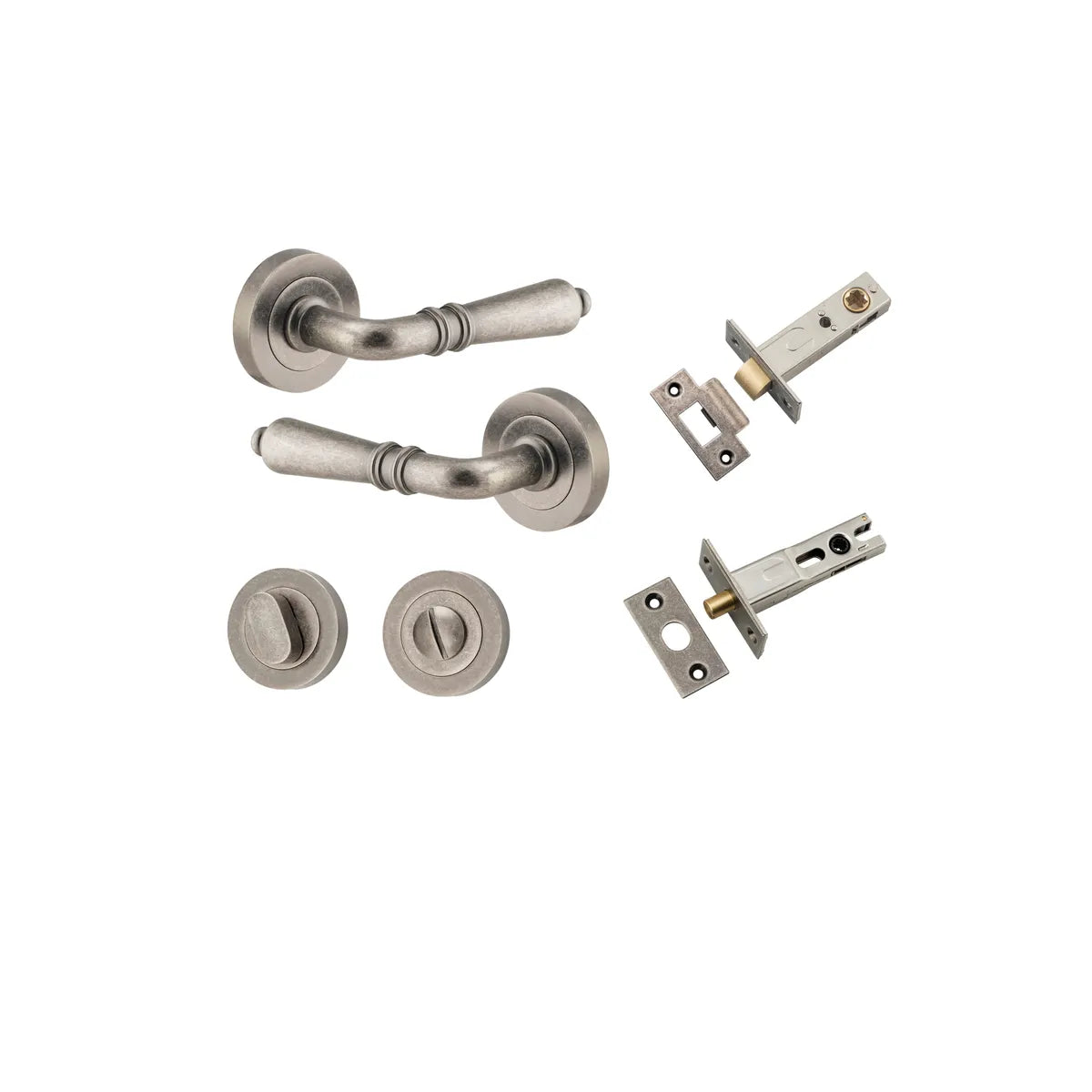Sarlat Lever - Round Rose Privacy Kit with Separate Privacy Turn
