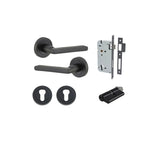 Baltimore Lever - Round Rose Entrance Kit with Separate High Security Lock - entrance set configuration (3 of 14)