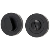 Privacy Turn - Round in Matt Black - alternative product view